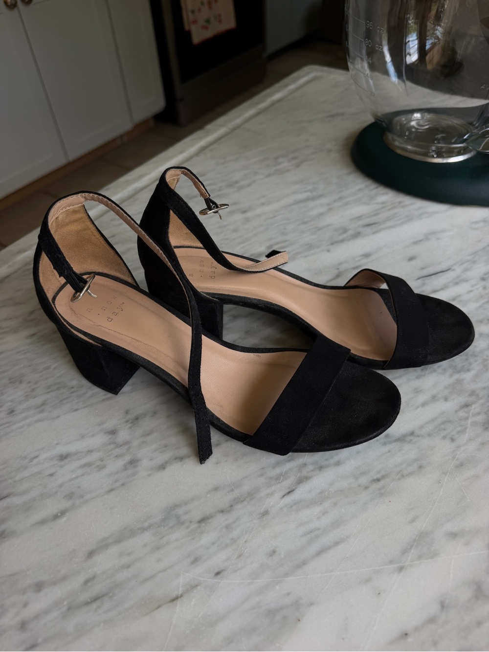 a new day Black Suede Block Heel Sandals - Picture 5 of 5